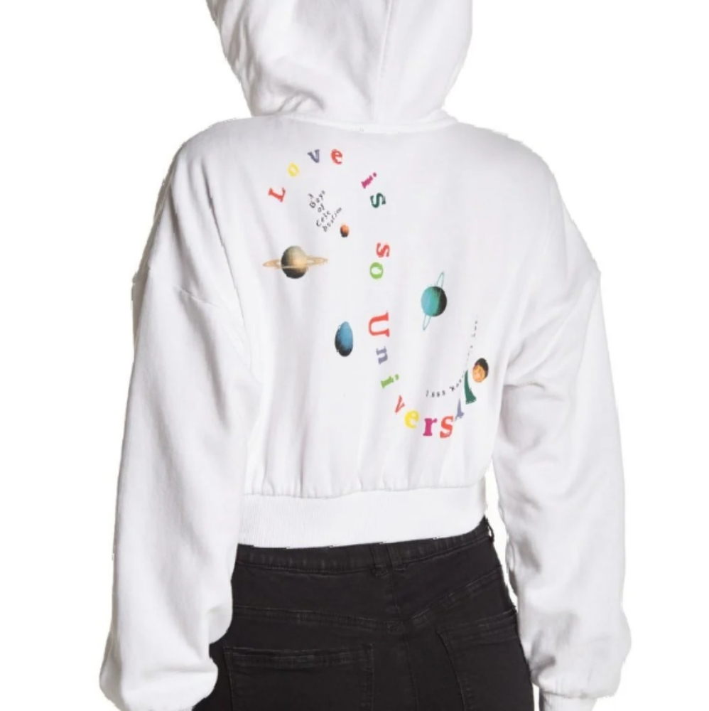 True Religion Crop. Love is Universal Sweat Hoodie and joggers